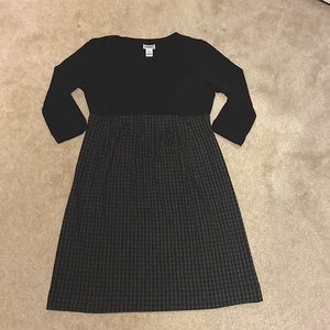 Motherhood Maternity Dress, sz Sm EUC black and houndstooth